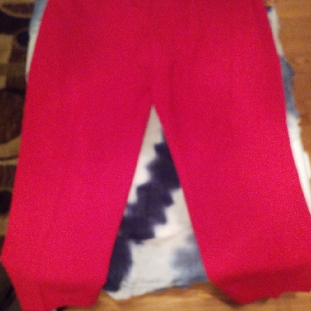 1🖤🖤WOMENS EXPRESS SIZE 18R RED ANKLE PANTS BNWT - Picture 4 of 4